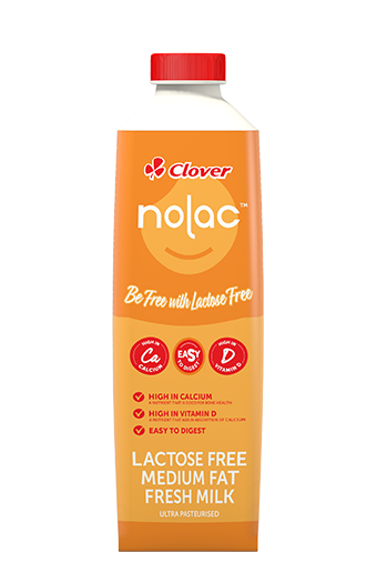 Nolac Lactose Free Ultra Pasteurised Medium Fat Milk 1l Clover Corporate