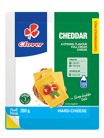 Clover Natural Pre-packed Cheddar - 200g | Clover Corporate